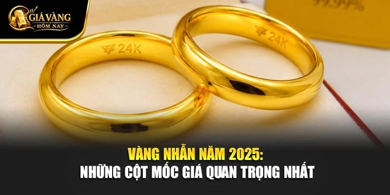 Vàng Nhẫn Năm 2025: Những Cột Mốc Giá Quan Trọng Nhất